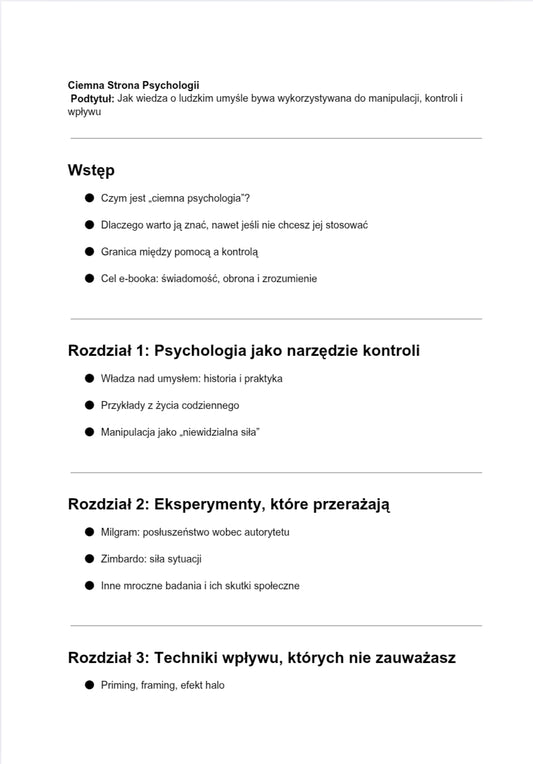 Ciemna strona psychologii