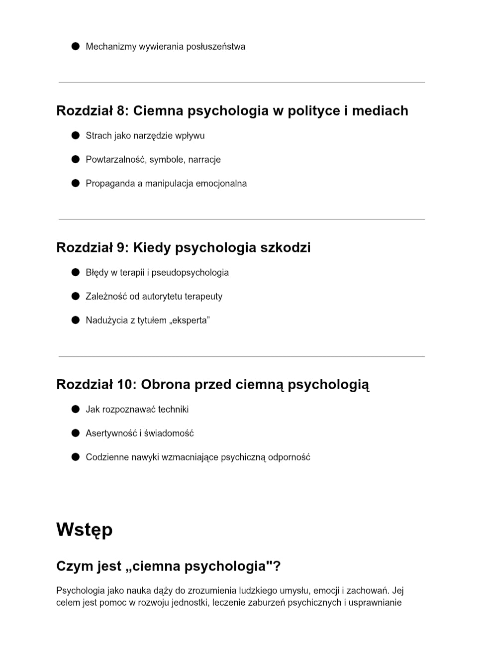 Ciemna strona psychologii